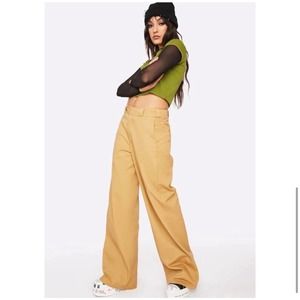 Dickies GIRL Wide Leg worker High Waisted Skater Pants 15/32